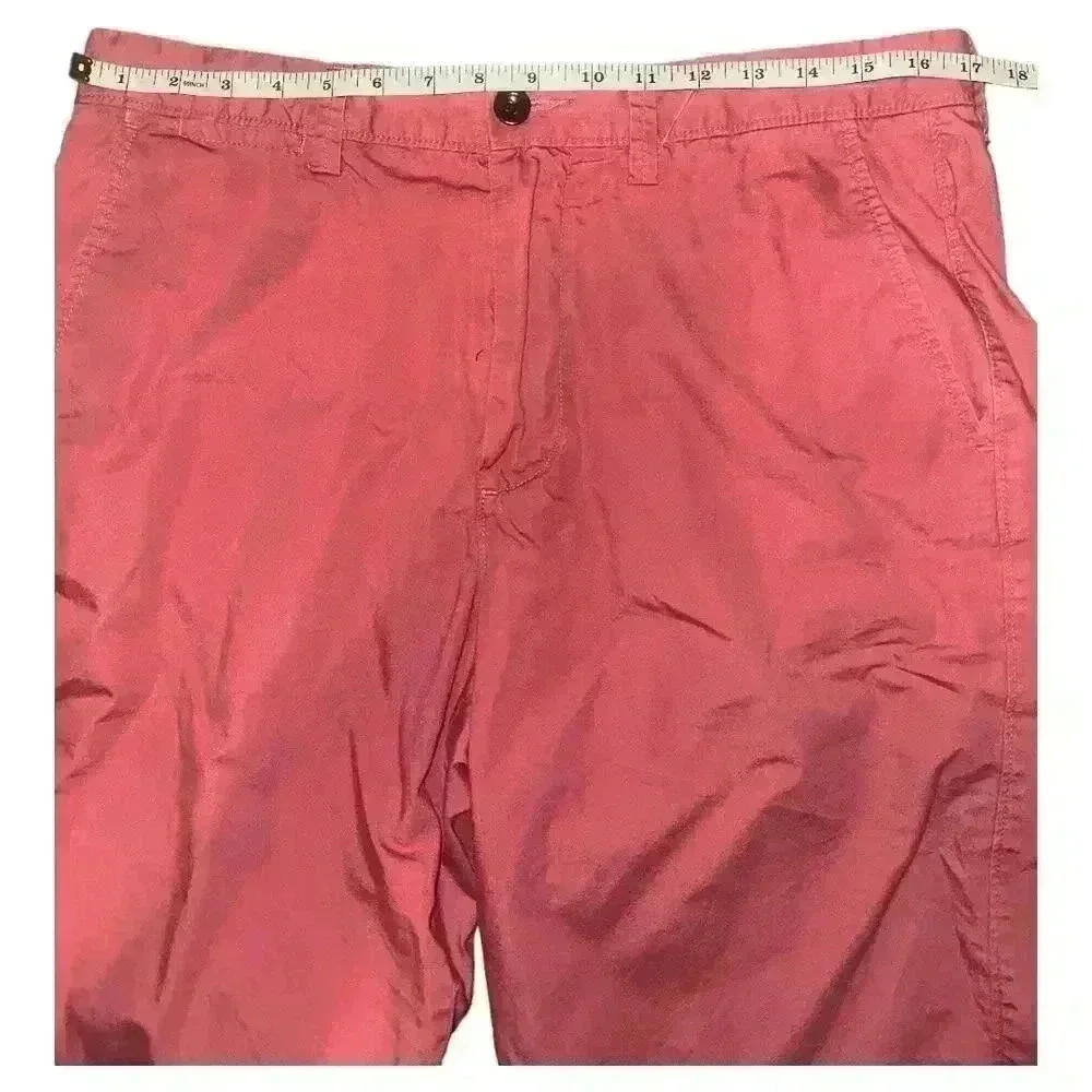 J Crew Club Mens Salmon Chino Shorts,‎ Size 33